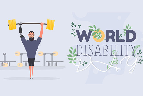 دانلود وکتور کارتونی ورزشکار دارای معلولیت ویژه روز جهانی معلولین